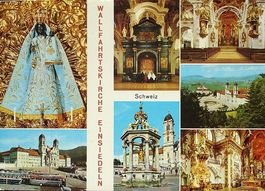 EINSIEDELN Wallfahrtskirche, Auto, Bus