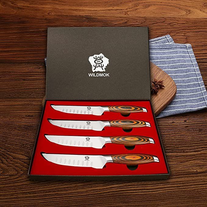 Coltelli: WILDMOK 4-teiliges Steakmesser-Set – Nuovo e nell'imballaggio originale da Oberentfelden venduto da ase_sk8n 3