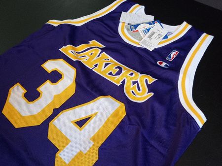 Lakers O'Neal #34 NBA Champion Trikot Neu 1997 Gr. L