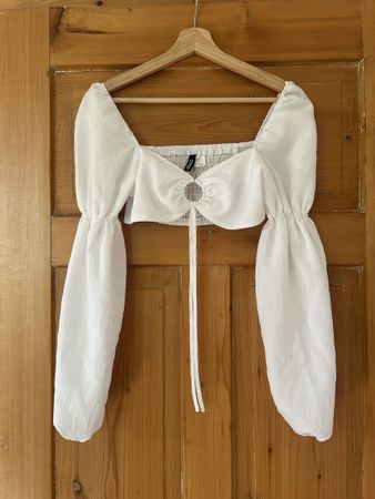 H&M Bluse, weiss, Grösse S, super Zustand, Sommer Look!