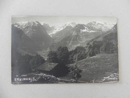 Echtphoto Karte Braunwald Glarus GL 1926