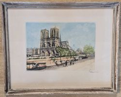 Aquarell Paris Notre Dame