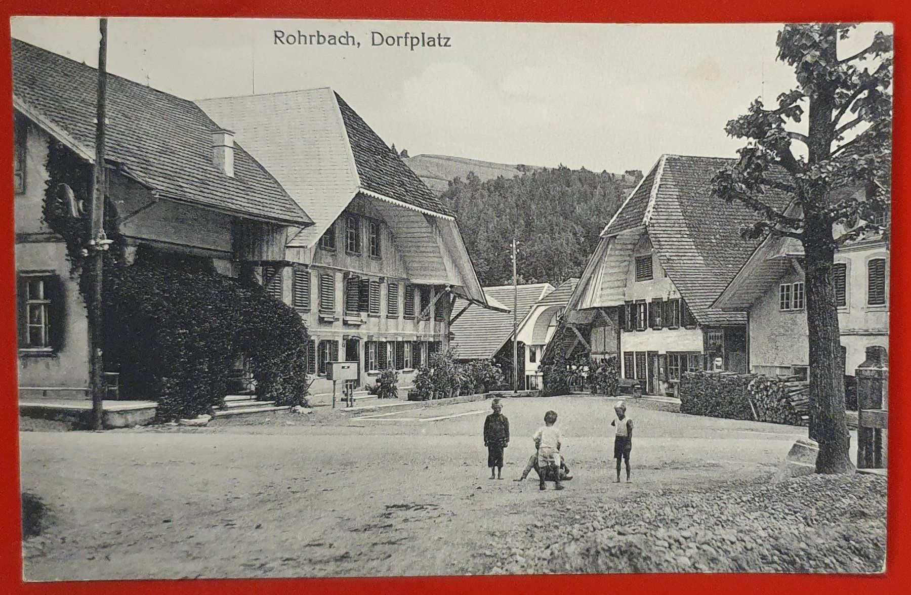 Cartoline postali: Rohrbach 1927 - Dorfplatz – Usato da Kreuzlingen venduto da Rschweiz1