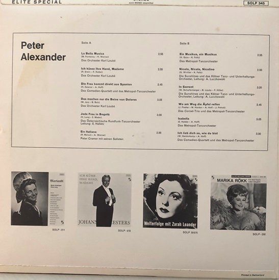 Dischi in vinile: 4x LPs Peter Alexander – Usato da Grüningen venduto da azulmarron 4