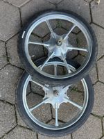 Anhängerräder mit Pneu 20 x 2.125 Stahl guter Zustand 