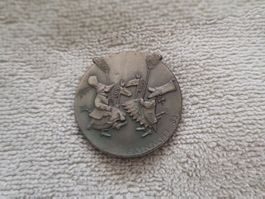 Plakette Fasnacht Basel 1983 Silber