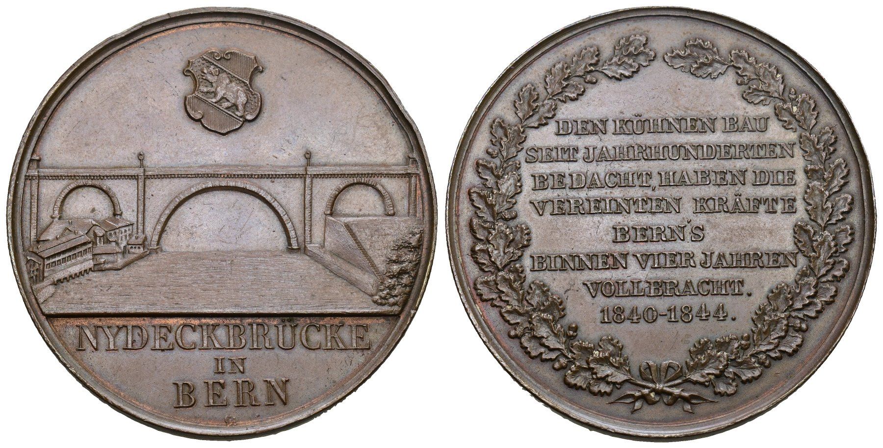 Medaillen: Bern 1844 – Gebraucht aus Bern von numismatictops
