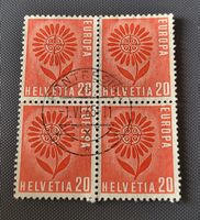 Viererblock mit Vollstempel Pontresina