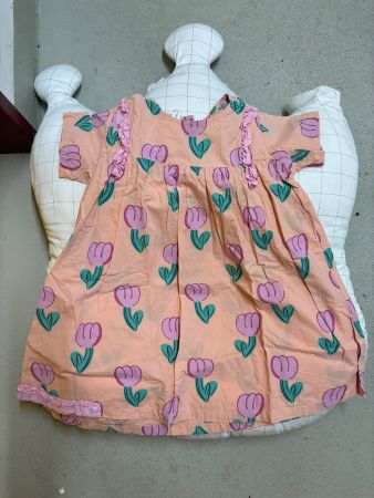 Baumwolle Mädchen Kleid 98-104