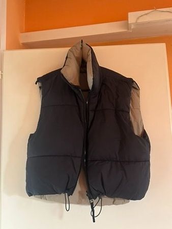 Doudoune sans manches réversible noire/beige – Zara - EUR S