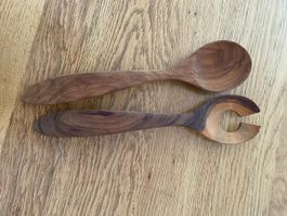 Salatbesteck Holz guter Zustand