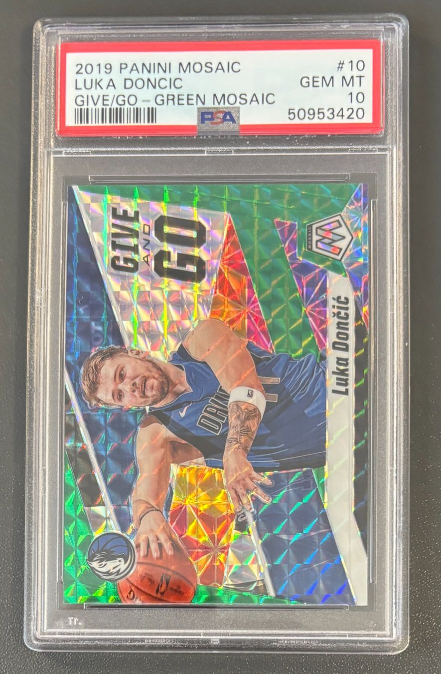 Cartoline: NBA Luka Doncic 2019 2nd Year Mosaic Parallel Insert PSA 10 – Nuovo (secondo la descrizione) da Muri b. Bern venduto da winningloser