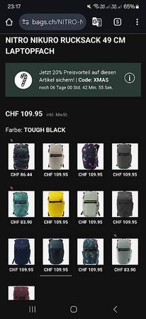 Nitro Nikuro Rucksack NEU OVP