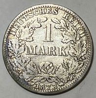 1 Mark - Wilhelm I - Deutsches Reich - 1873 A (Silber .900)