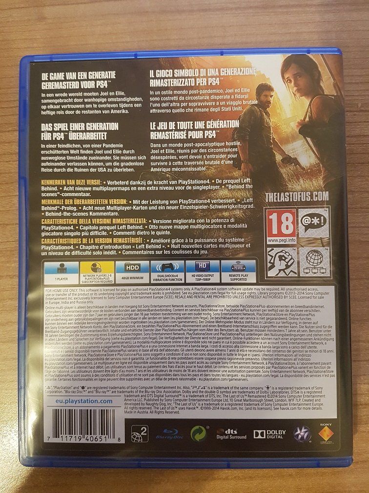 Sony Spiele: The Last of Us - Remastered – Gebraucht aus Winterthur von Men_in_black 1