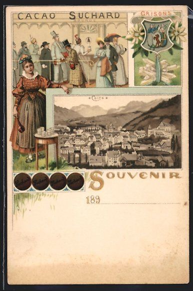 Cartes postales: Litho Chur /Coire, Kakao Suchard, Gesell – D'occasion à Berlin par bartko-reher