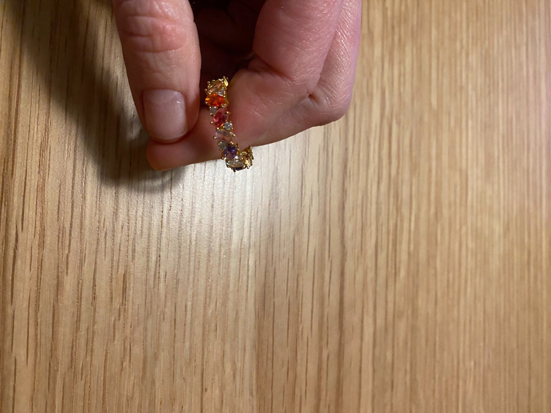 Anelli: Wunderschöner Ring mit mehrfarbigen Kristallen – Nuovo (secondo la descrizione) da St. Gallen venduto da art_pn78 7