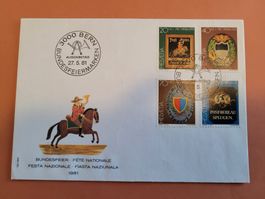 Enveloppe timbrée 1981 - Pro-Patria - Fête nationale