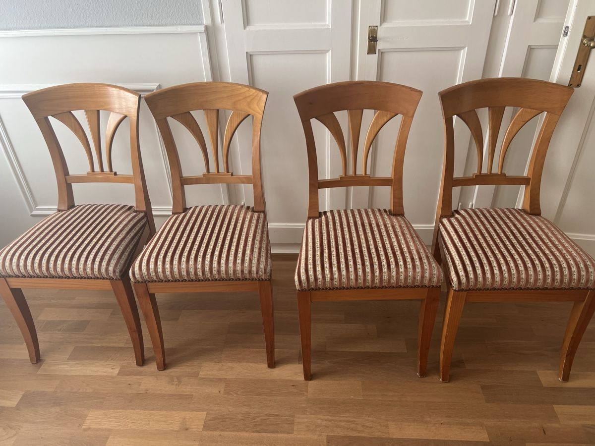 Stühle: 4 Biedermeier Stühle Kirschbaun – Gebraucht aus Ostermundigen von mapa9