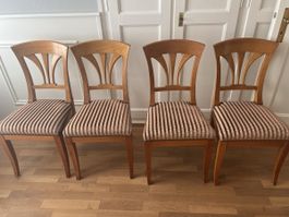 4 Biedermeier Stühle Kirschbaun