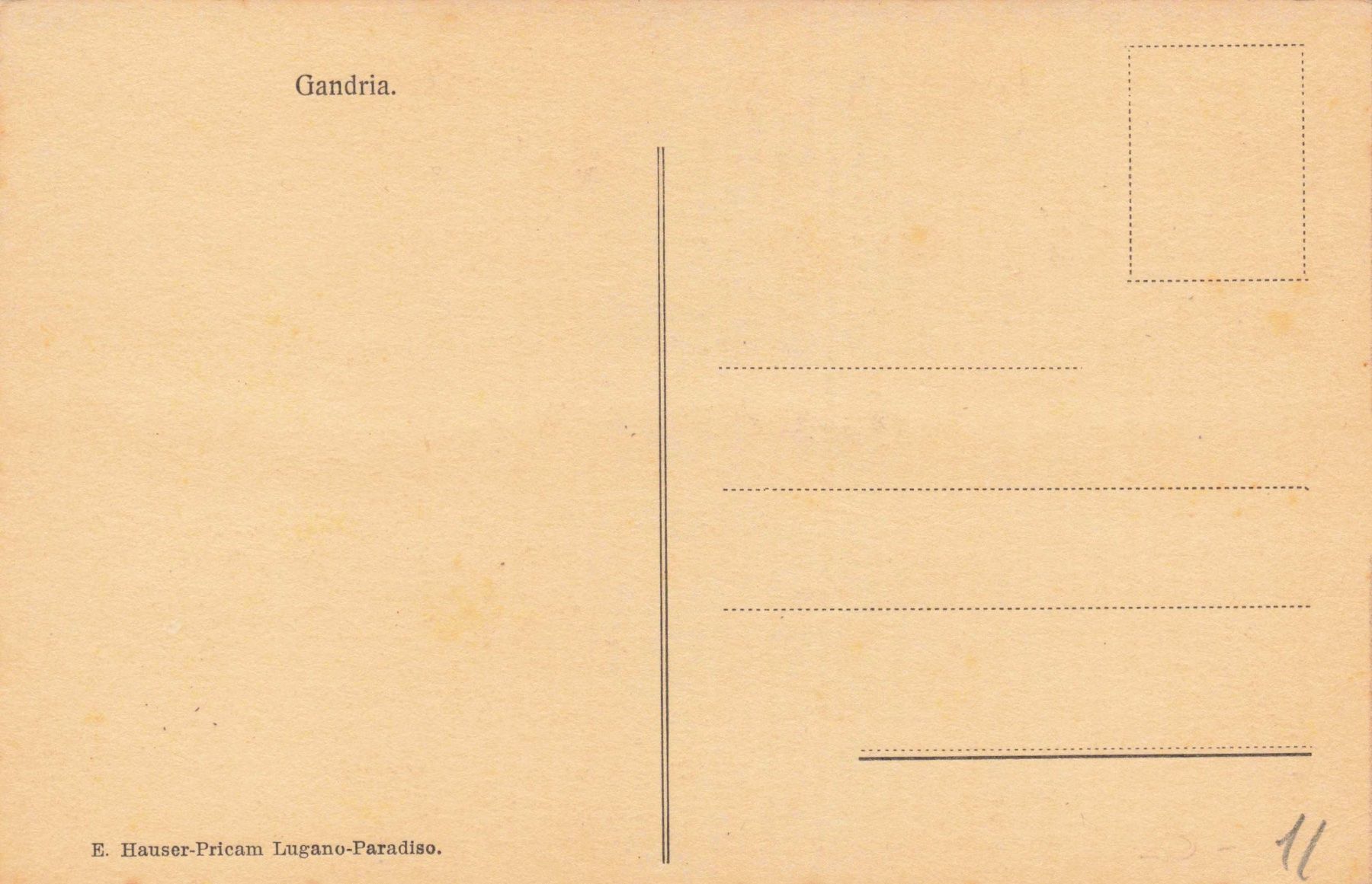 Cartoline postali: Gandria animata – Usato da Biasca venduto da Blenio71 1