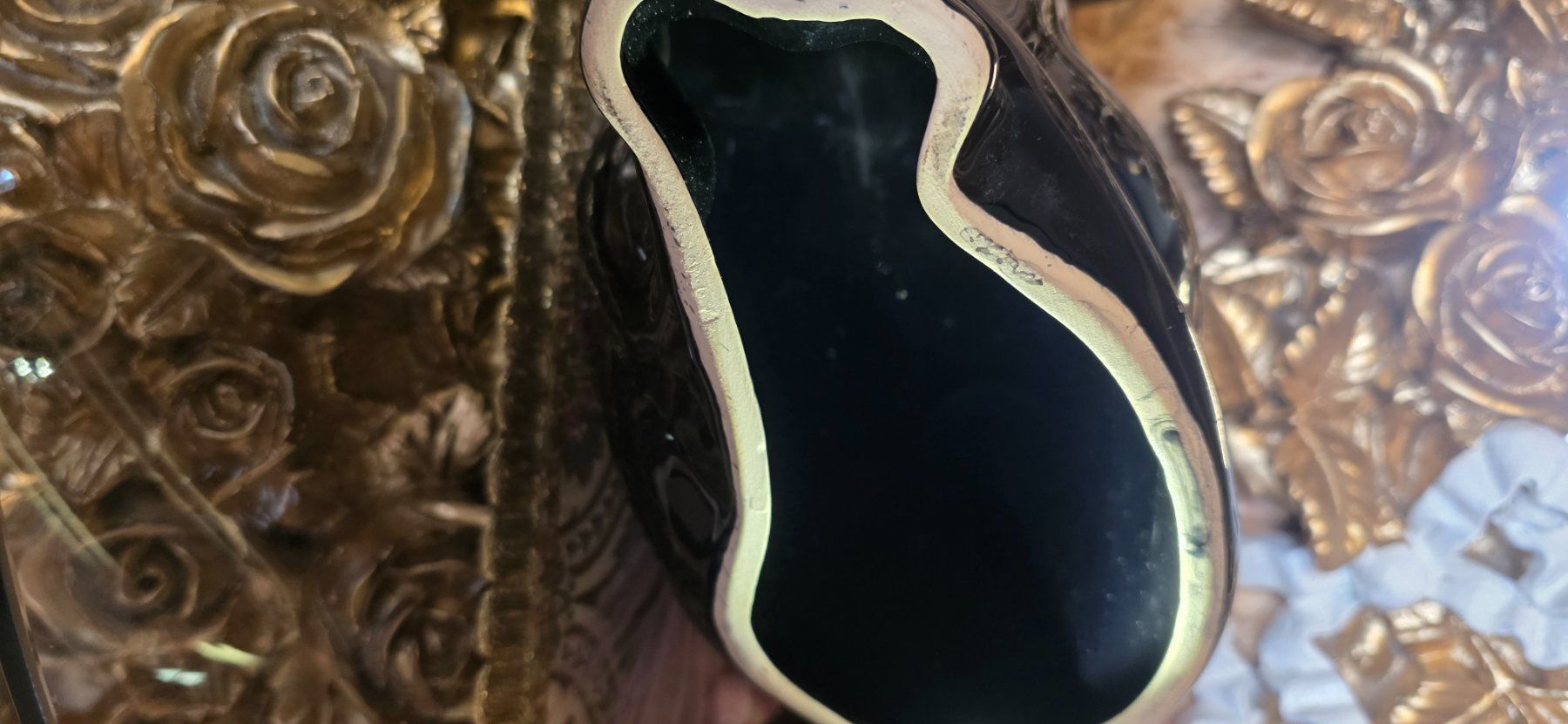 Statuette: Keramik Katze Statue schwarz, grüne Augen – Usato da Kaufdorf venduto da Nati-Nati 6