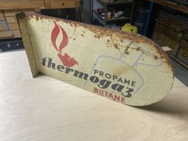 Altes schöne Blechschild propane Thermogas