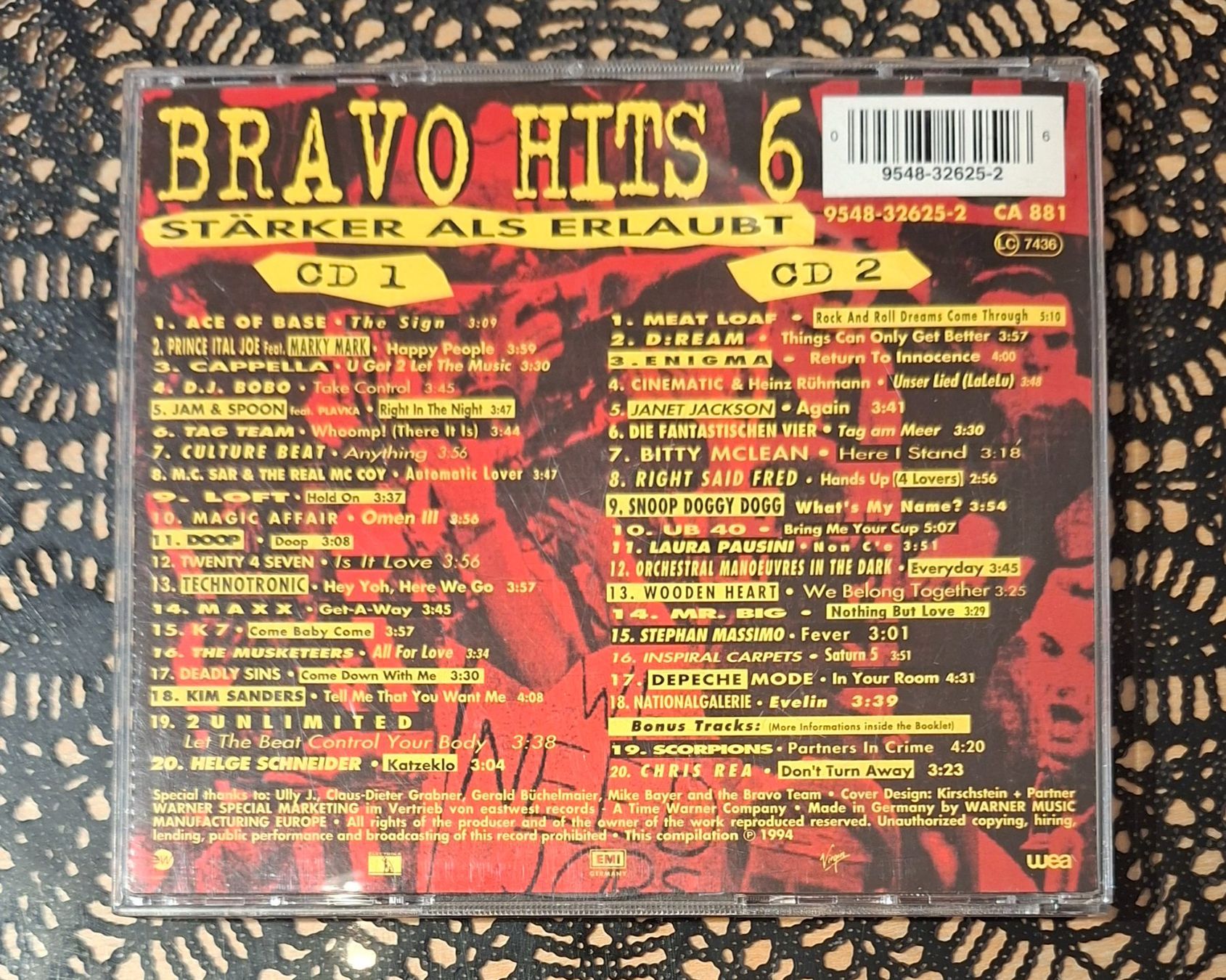 CDs: Bravo Hits 6, Doppel CD, 1994, 2CD Hit Compilation, Sampler – D'occasion à Amriswil par Celini3 1