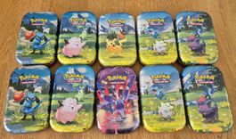 Pokémon Mini-Tins, 10 Stück, (LEER!)