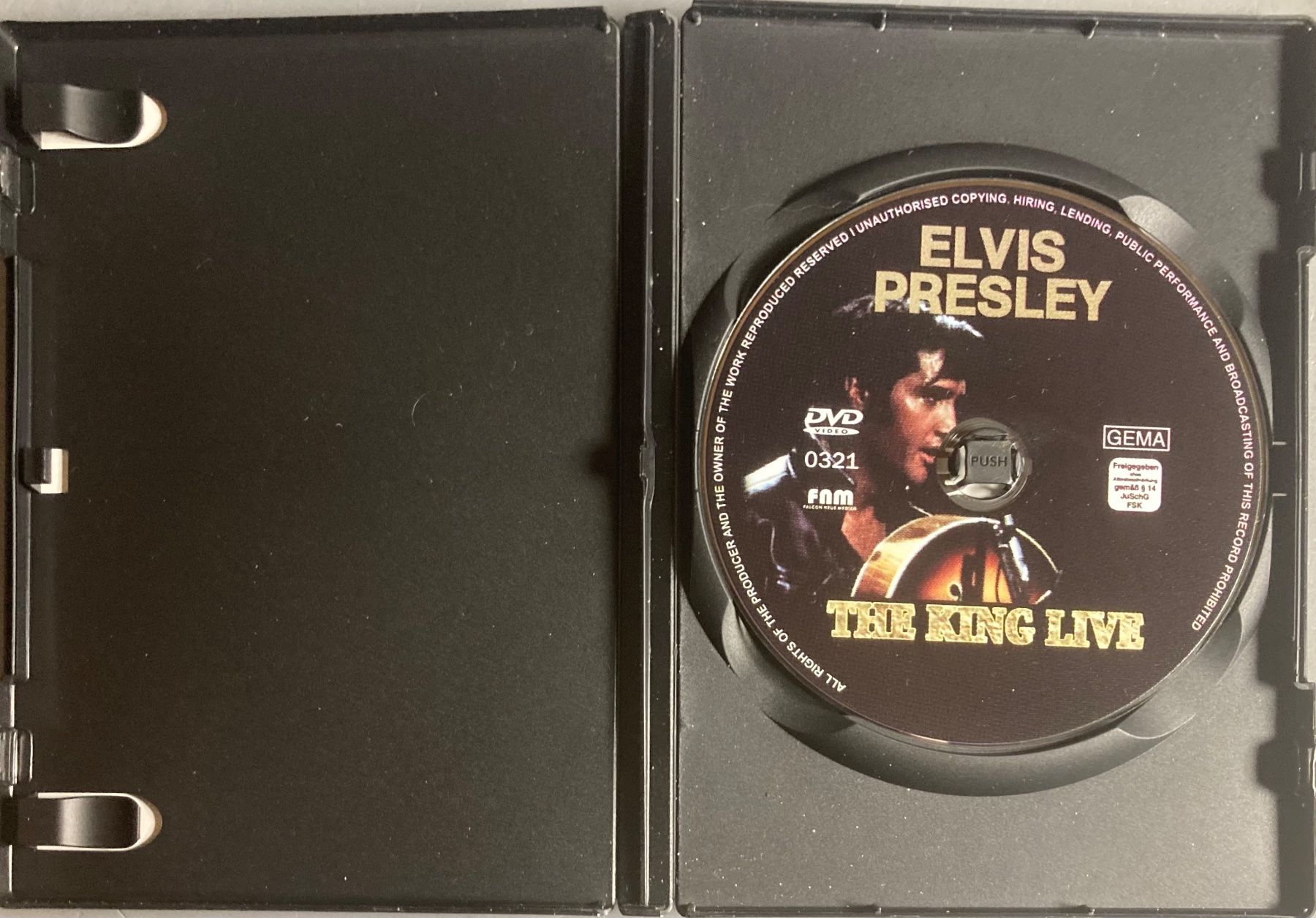 Tutti i DVDs: ELVIS PRESLEY - THE KING LIVE – Usato da Poliez-Pittet venduto da Newtown-Records 2