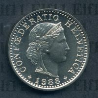 CHF___0.20 1988 stgl * nigelnagelneu! 20 Rappen