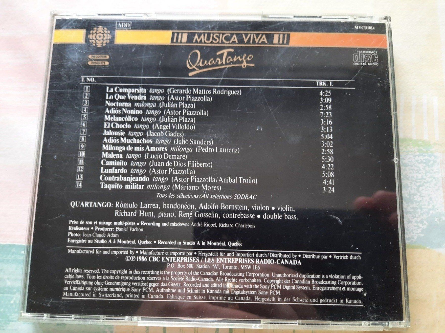 CDs: Cd Quartango - Viva Musica  – Gebraucht aus Pully von bro_n52j 1