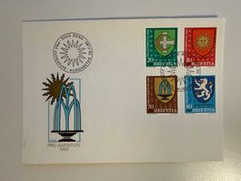 FDC CH Gemeindewappen III Pro Juventute 1980
