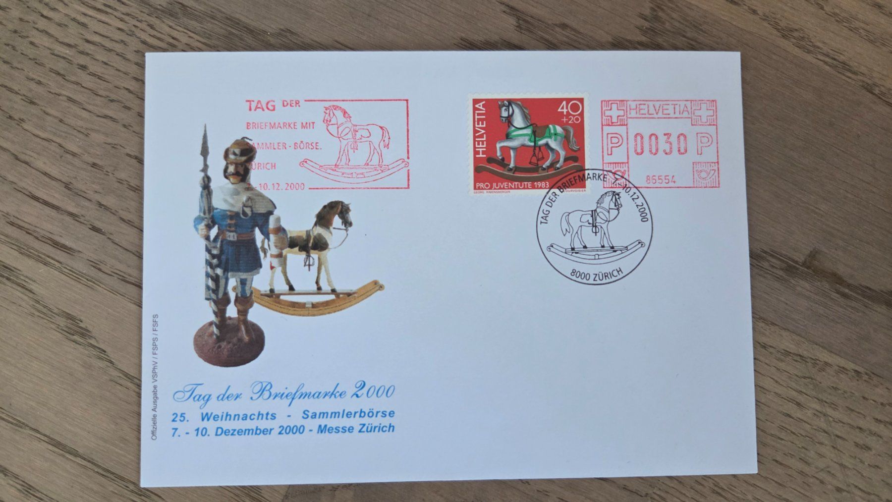 Alle Briefmarken: 2000 Tag der Briefmarkemit rotem Zusatzstempel – Gebraucht aus Arni AG von Moth68