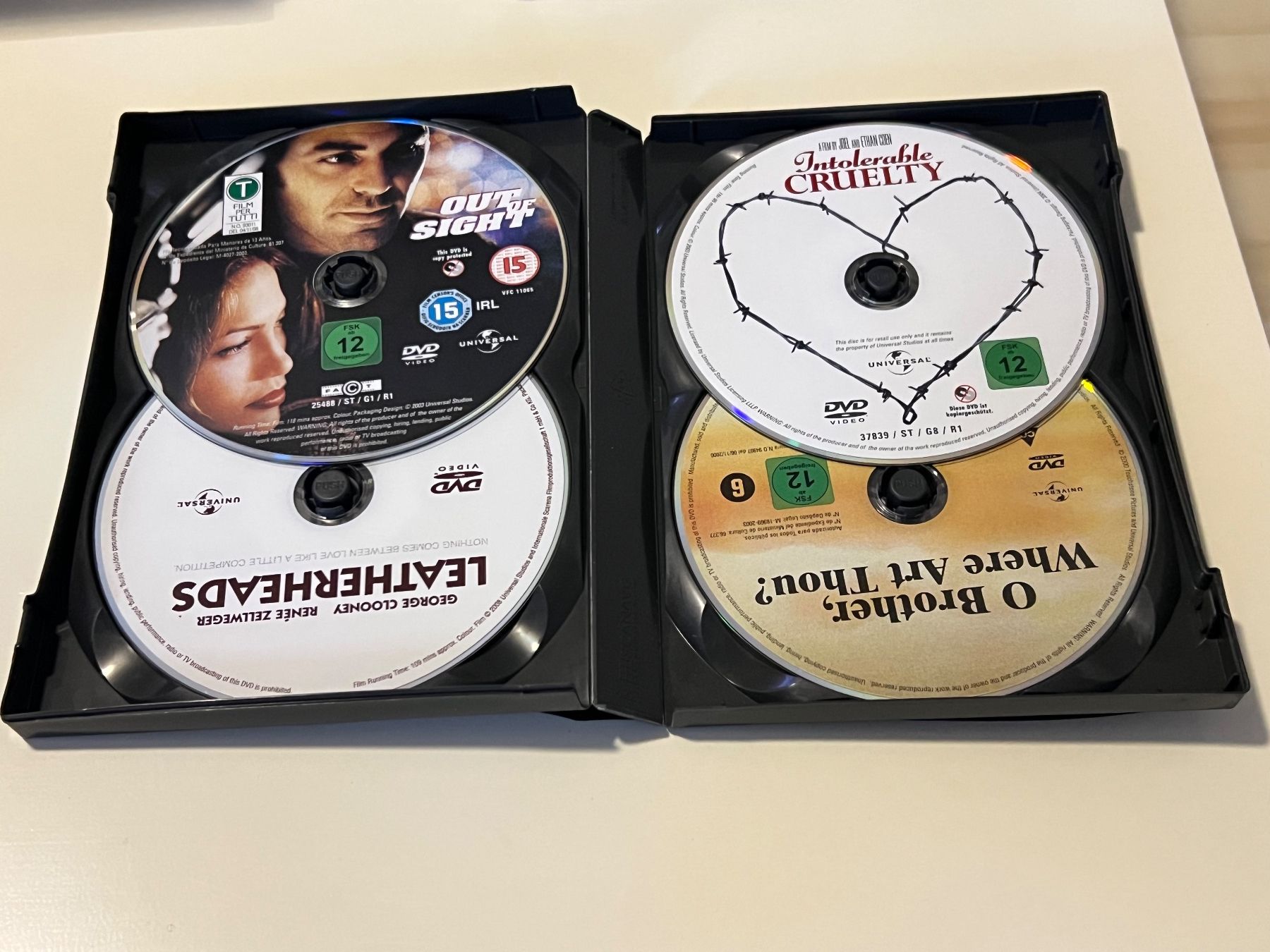 Tutti i DVDs: George Clooney 4er DVD Collection – Nuovo (secondo la descrizione) da Altstätten SG venduto da sheamus 2