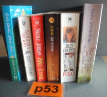 6 English Books, Grisham, Wood, Holmes, Jordan, usw. Nr. p53