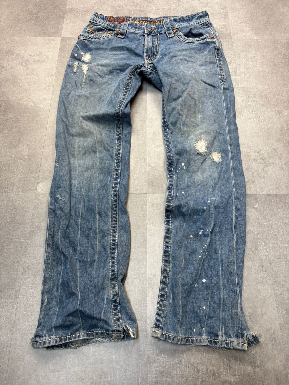 Jeans: Rock Revival Straight Jeans - Grösse L/32 – Usato da Werdenberg venduto da hase.vintage 2