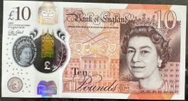 Seltene Banknote: 10 Englische Pfund Note - Neuwertig!
