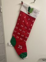 Annalee Advent Stocking w. 25 numbered pockets - 57 cm!