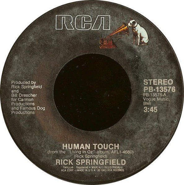 Vinyles: Springfield Rick: Human Touch / Alyson 7" – D'occasion à Steinhausen par Vilivinili