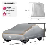 Hagelschutzplane tectake Grösse L 483x178x120cm neu