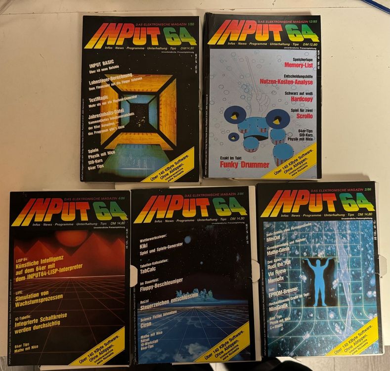5 Zeitschriften INPUT 64 mit Kassetten (Gebraucht) in Chapelle (Glâne ...
