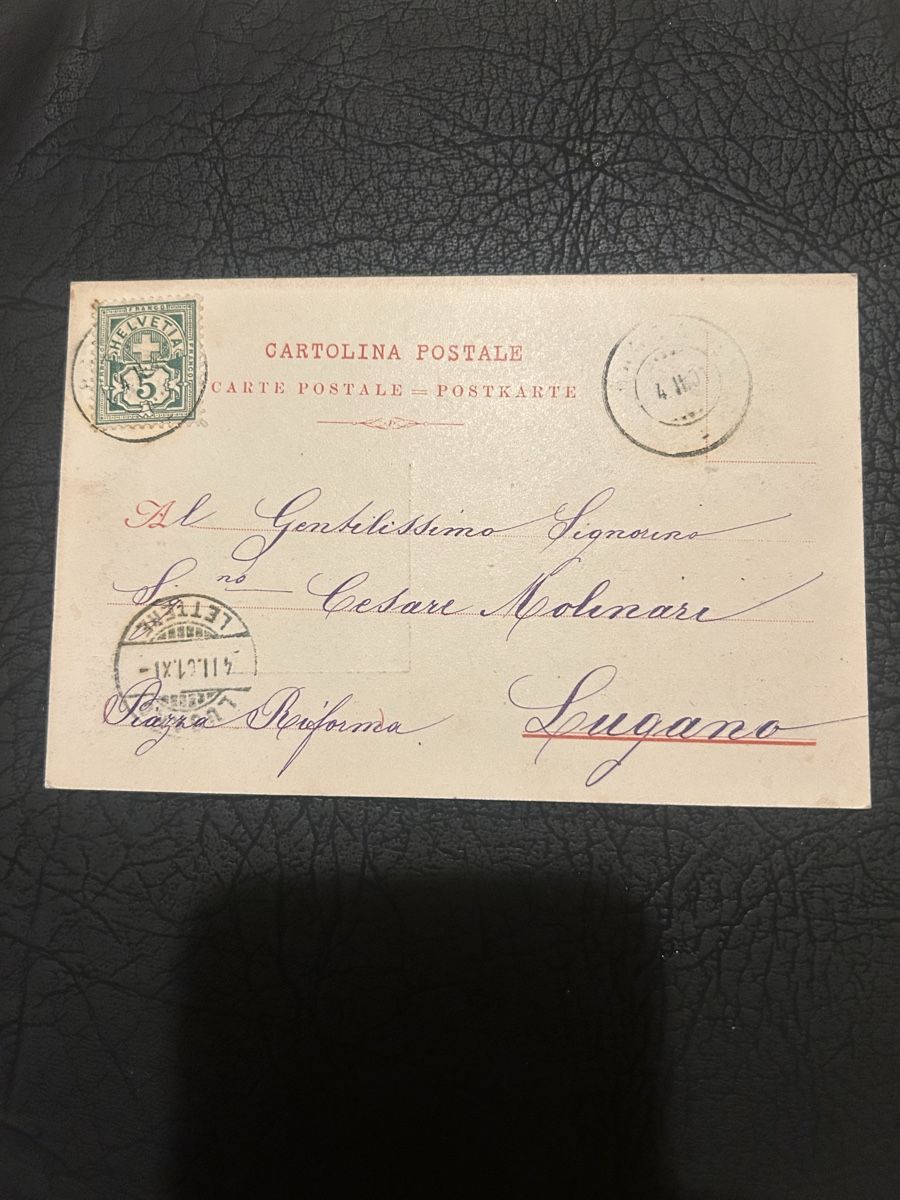Cartoline postali: Ricordo Rancate 1901 – Usato da Breganzona venduto da Milesbo 1