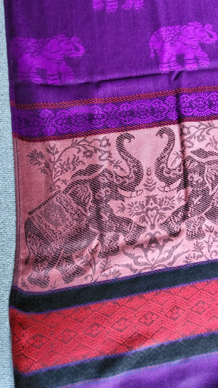 Foulard & Sciarpe: Wunderschöne Paschmina Schal Elefantenmuster  – Nuovo e nell'imballaggio originale da Seon venduto da wilson3 1