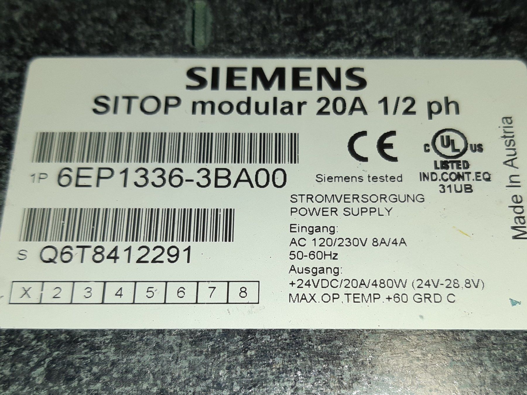 Siemens Componenti elettronici: Siemens Netzteil, Netzgerät 24V, Prim 230V! – Usato da Lohn-Ammannsegg venduto da Molch7 5