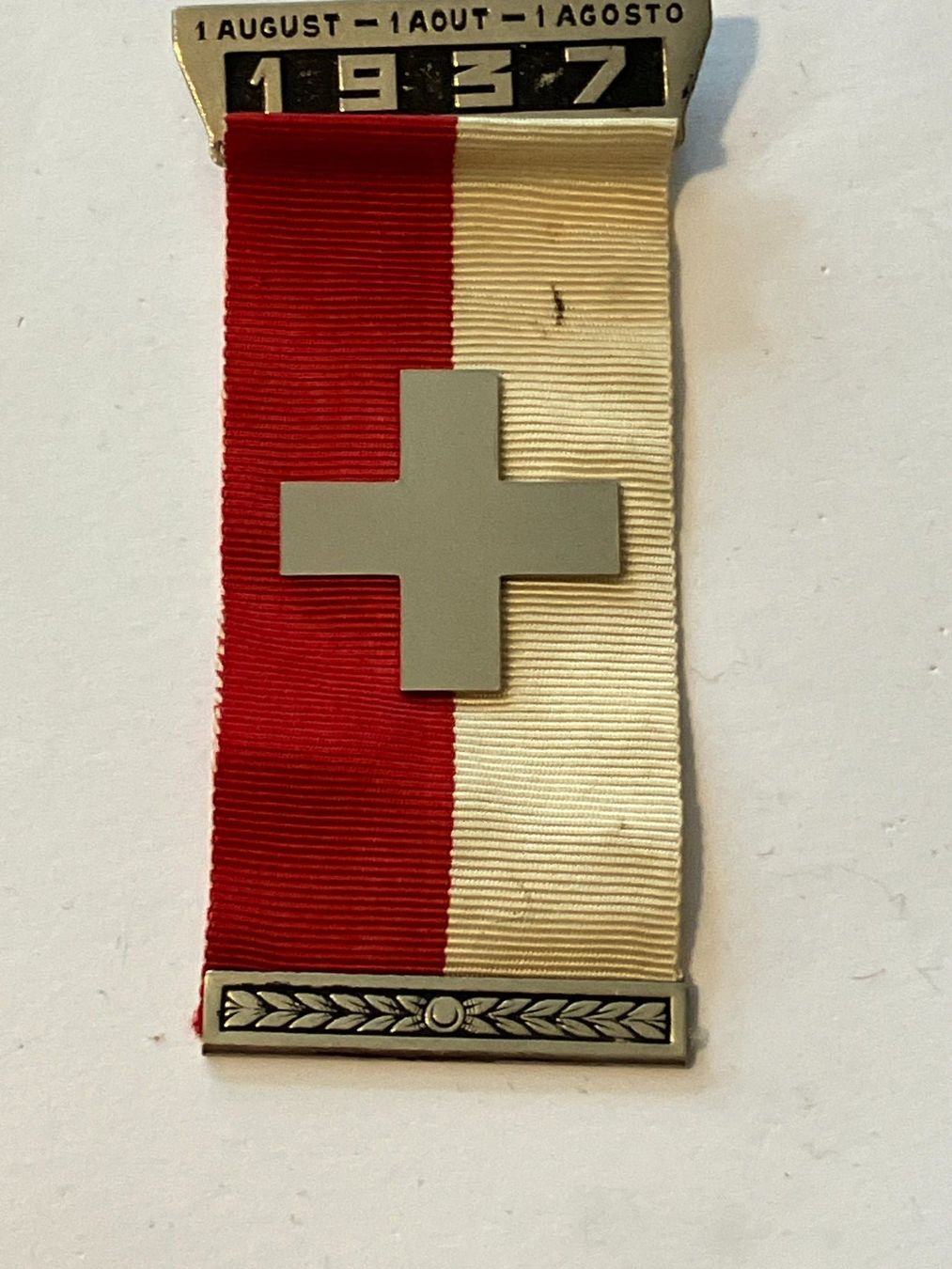 Plaketten & Abzeichen: 1. August Abzeichen 1937 – Gebraucht aus Basel von djwwpp
