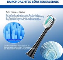 8 er Ersatzbürsten Kompatibel mit Philips Diamond 9000, 9400
