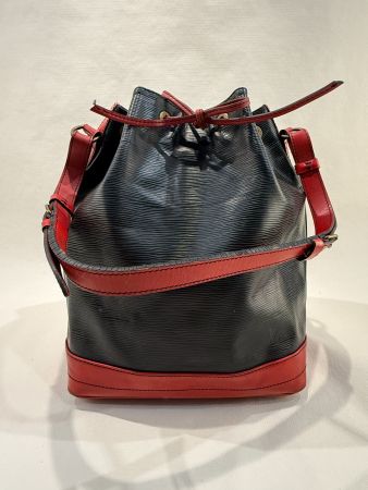 Louis Vuitton Noé Grand Epi in Schwarz Rot