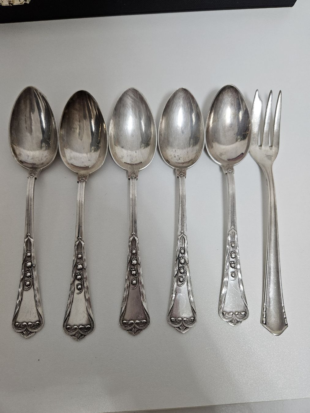 Bestecksets: Antikes Silber 800 Dessert-Besteck Set  – Gebraucht aus Schlieren von Bestleo 3