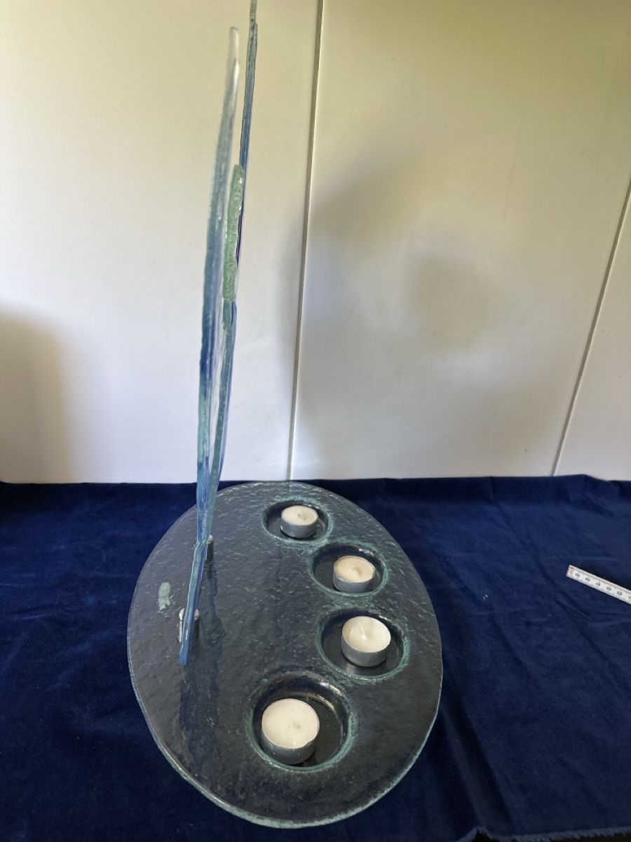 Statuette: Glas-Engel Kerzenhalter Teelicht Deko Winter – Usato da Zürich venduto da Chaeffeler 5